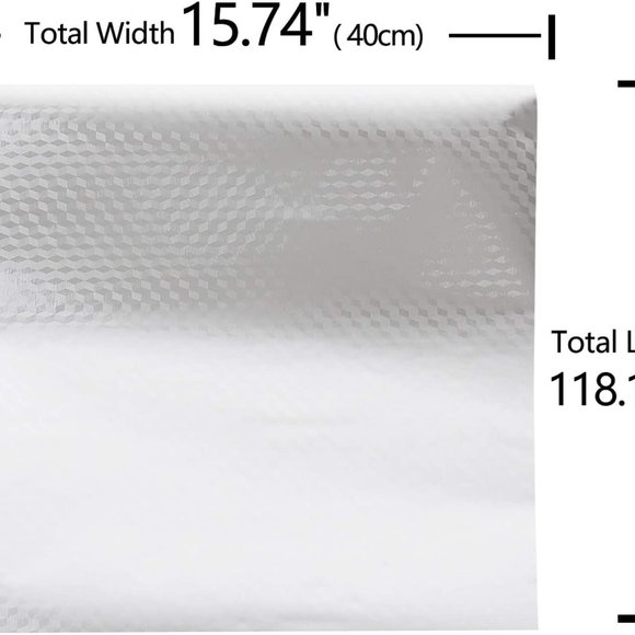 3 Rolls Peel & stick Wallpaper Kitchen Backsplash silver waterproof Countertop f - Picture 5 of 6